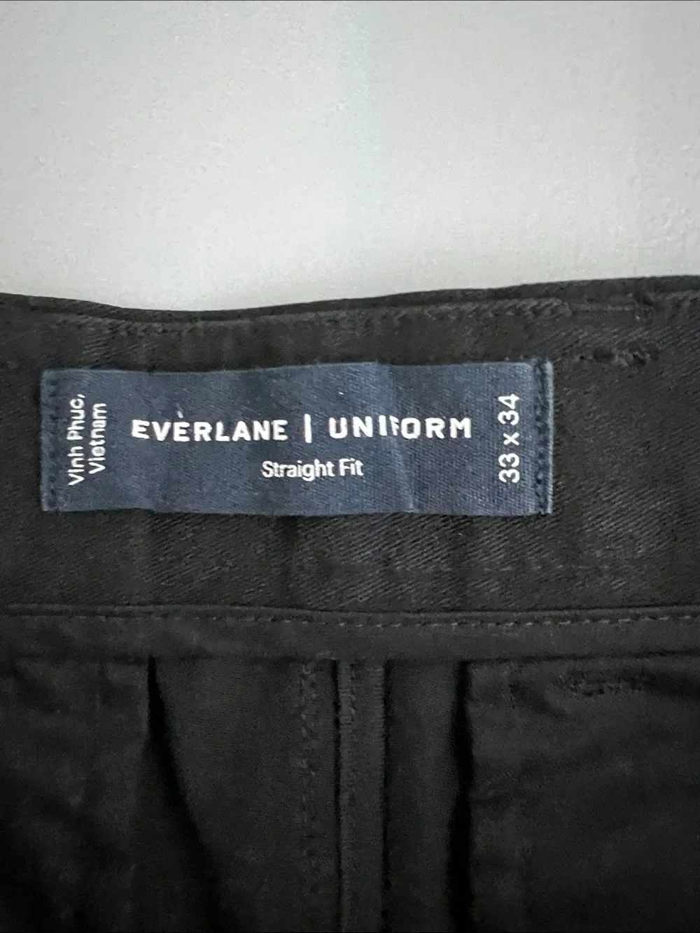 New Everlane THE PERFORMANCE CHINO Slim Fit in Black Size 33 X 34